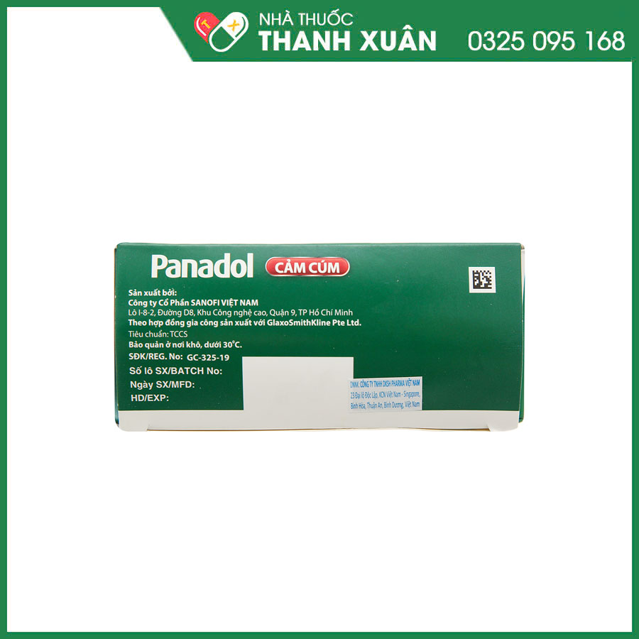 Panadol cảm cúm giảm các triệu chứng sốt, đau và sung huyết mũi